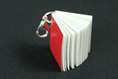 Buch Bücher Charm Anhänger Bettelarmband Miniblings Charms Lesen Leseratte rot