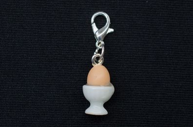 Eierbecher Ei Frühstücksei Ostern Charm Eier Anhänger Porzellan Miniblings