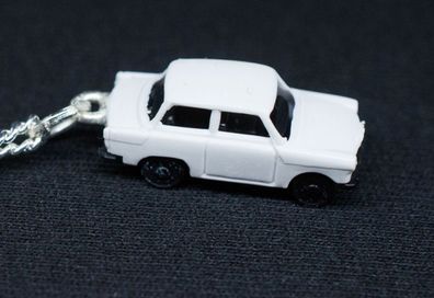 Trabi Kette Halskette 45 cm Miniblings Miniatur Auto Trabant Fahrzeug Pkw weiß