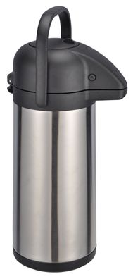 Airpot Isolier Pumpkanne drehbar - 3 L - Edelstahl Thermo Kaffee Tee Kanne