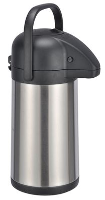 Airpot Isolier Pumpkanne drehbar - 2,2 L - Edelstahl Thermo Kaffee Tee Kanne