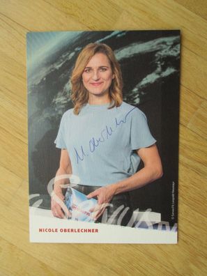 ServusTV Fernsehmoderatorin Nicole Oberlechner - handsigniertes Autogramm!!!