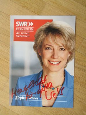 SWR Fernsehmoderatorin Birgitta Weber - handsigniertes Autogramm!!