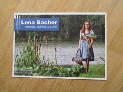 Oberpfälzer Teichnixe 2015-2017 Lena Bächer - handsigniertes Autogramm!!!