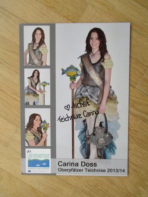 Oberpfälzer Teichnixe 2013-2014 Carina Doss - handsigniertes Autogramm!!!