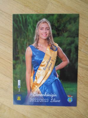 Bienenkönigin 2022/2023 Liliane I. - handsigniertes Autogramm!!!