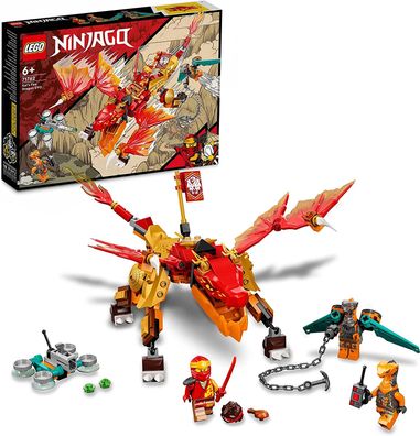 LEGO 71762 Ninjago Kais Feuerdrache EVO, Drachen Spielzeug ab 6 Jahren mit Feuerdr...
