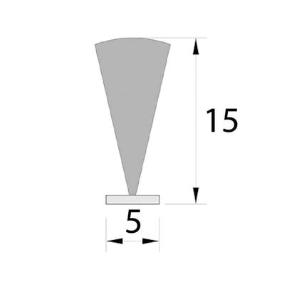 Bürstendichtung Bürste Dichtung für Rollladenkasten Abdichtung 5x15mm