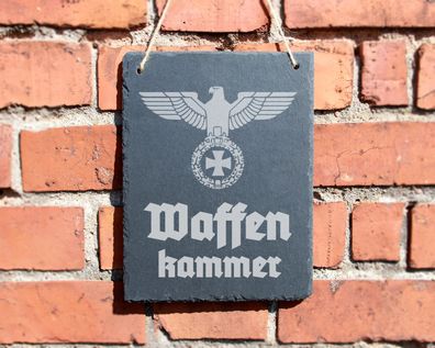 Schiefertafel "Waffenkammer" #0098 Wehrmacht