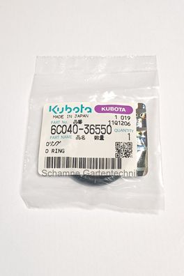 Original Kubota O-Ring 6C040-36550, 6C04036550