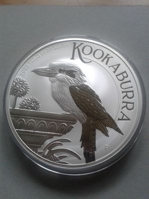 30$ 2022 Australien Kookaburra 1kg Silber 9999er 30 Dollars 2022 Kookaburra