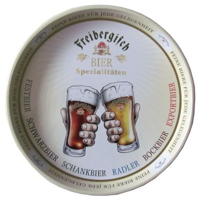 Freiberger Brauerei - Tablett aus Blech - 35 cm