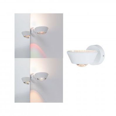 Paulmann No. 70946 LED Wandleuchte Sabik Weiß matt, dimmbar IP44