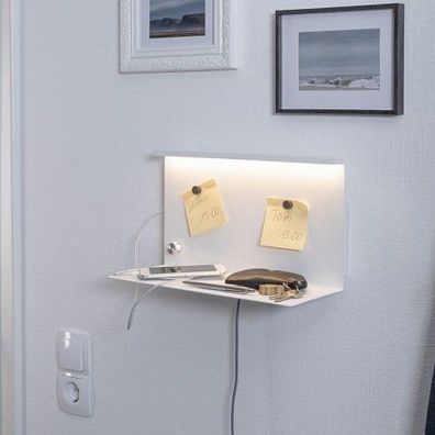 Paulmann No. 78916 LED Wandleuchte mit Ablage Jarina 4,5W Weiß