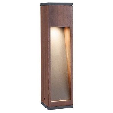 Paulmann 94677 Outdoor Pollerleuchte Trabia IP44 GU10 3000K 400mm Holz