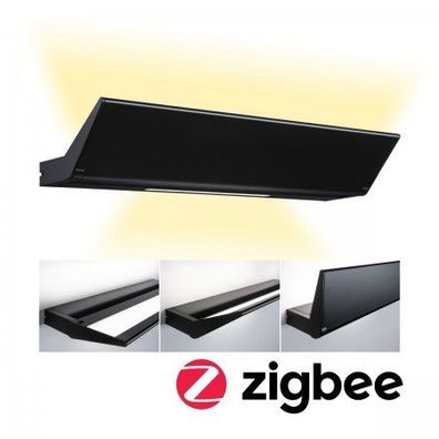 Paulmann 79507 LED Wandleuchte Smart Home Zigbee Ranva schwarz tunable white