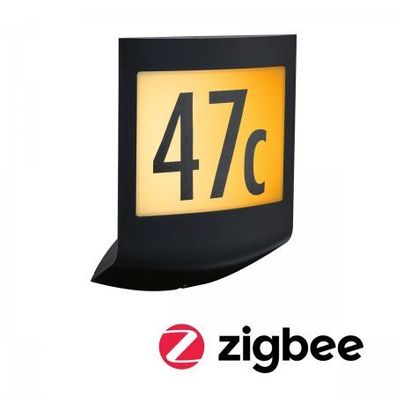 Paulmann 94509 LED Hausnummernleuchte Smart Home Zigbee Padea IP44 tunable warm