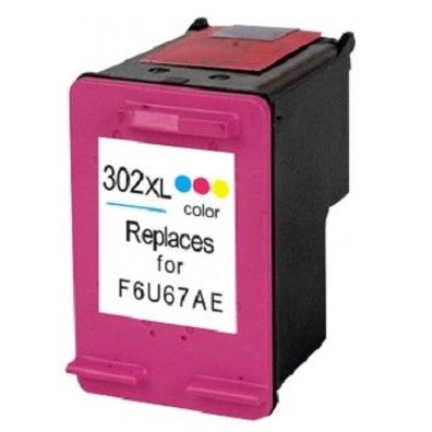 Druckerpatrone kompatibel zu HP 302 XL color, dreifarbig - F6U65AE, F6U67AE