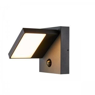 SLV Leuchte 1002990 Abridor SENSOR Outdoor LED Wandaufbauleuchte IP55 anthrazit