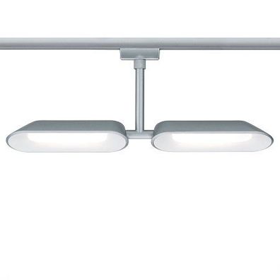 Paulmann No. 95469 URail LED Spot Dipper 2 x 8 Watt Chrom matt, Weiß