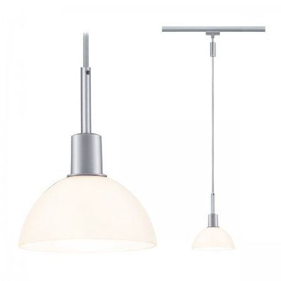 Paulmann No. 96972 URail Pendel Sarrasani Chrom matt Opal ohne Leuchtmittel E14
