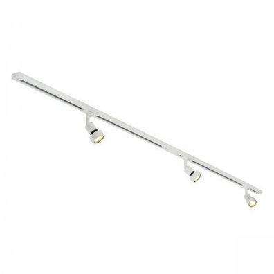 SLV Leuchten No. 143191 1-Phasen Hochvolt-Set 3-flammig weiß 3 x PURI und LED Leuchtm