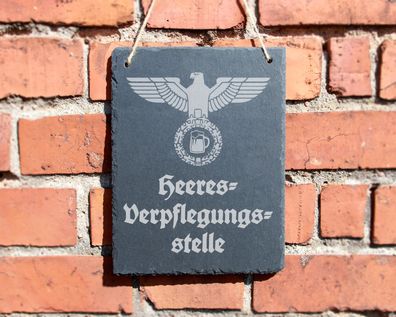 Schiefertafel "Heeresverpflegungsstelle" #0095 Wehrmacht