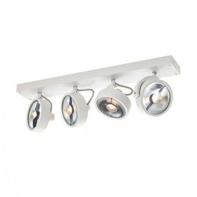 SLV No. 1002024 KALU CW Indoor Wand- und Deckenaufbauleuchte quad QPAR111 weiß 4x75W
