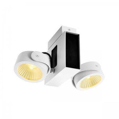SLV No. 1001424 TEC KALU CW LED Indoor Wand- und Deckenaufbauleuchte double weiß schw