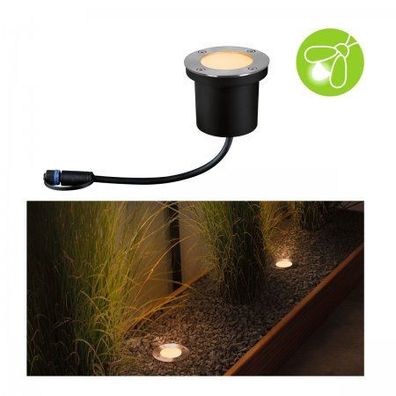 Paulmann 94716 Plug&Shine LED Bodeneinbauleuchte Floor Goldlicht insektenfreundlich