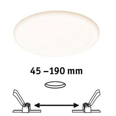 Paulmann No. 93064 LED Einbaupanel Veluna VariFit IP44 3-Stufen-dimmbar 215mm 21W 3.0