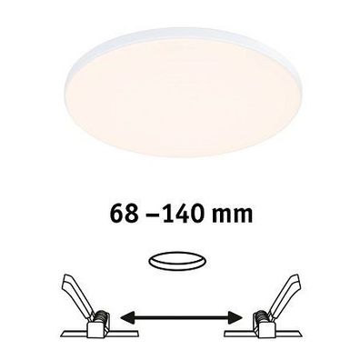 Paulmann 79945 LED Einbaupanel Veluna Edge IP44 160mm 3000K Weiß dimmbar