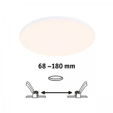 Paulmann 79946 LED Einbaupanel Veluna Edge IP44 200mm 3000K Weiß dimmbar