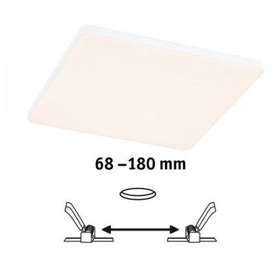 Paulmann 79949 LED Einbaupanel Veluna Edge IP44 200x200mm 3000K Weiß dimmbar