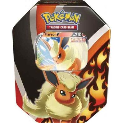 Pokemon Flamara V Herbst Tin Box 2021 Sammelkarten