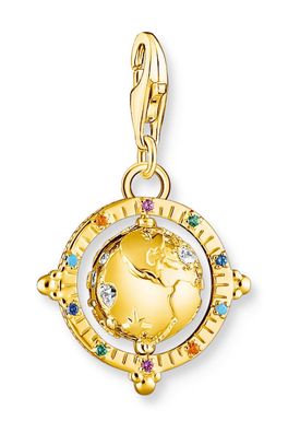 Thomas Sabo Schmuck Charm-Anhänger Weltkugel Goldfarben 1923-488-7