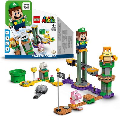 LEGO 71387 Super Mario Abenteuer mit Luigi – Starterset, Spielzeug mit Einer inter...