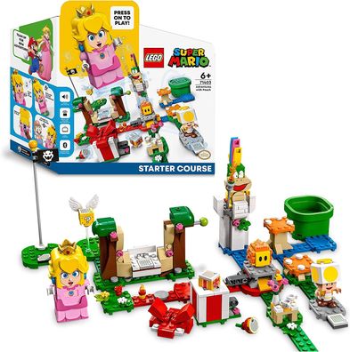 LEGO 71403 Super Mario Abenteuer mit Peach – Starterset, baubares Spielzeug mit ...