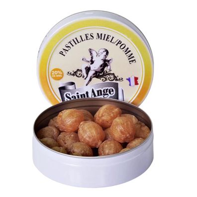 Saint-Ange Pastilles Miel/ Pomme- Honig/ Apfel Pastillen aus Frankreich 50g