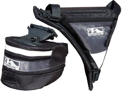 Fahrrad Clip-On Satteltasche Rahmentasche Dreiecktasche Triangle Bag Taschen Set