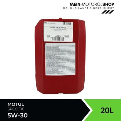 Motul Specific 2290 5W-30 20 Liter