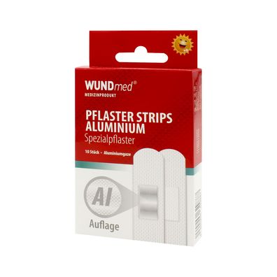 WUNDmed Pflaster Strips Aluminium in 2 Größen 10 Stück