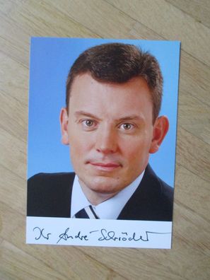 Sachsen-Anhalt MdL CDU André Schröder - handsigniertes Autogramm!!!