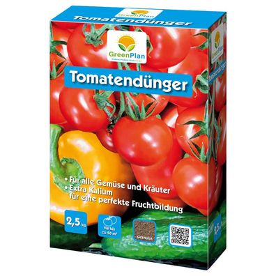 Greenplan Tomatendünger 2,5 kg Gemüsedünger Kaliumdünger