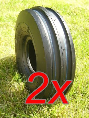 2 x Reifen inkl. Schlauch 3.50-8 (WV), TT, 4PR für Heuwender NEU TOP Qualität 3-50-8