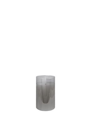 LED Echtwachskerze Lavik lüster-rauch, mit Fernbedienung, von Kaheku