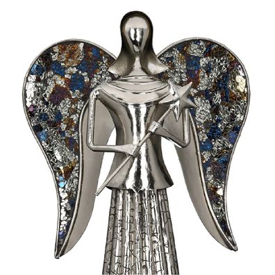 Engel "Muriel" mit Sternenstab, von Gilde, Höhe 60/82cm (verschiedene Größen)