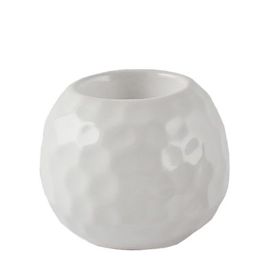 Teelichthalter "Avon", weiß, Porzellan, von Kaheku, Durchmesser 11cm bzw. 14 cm