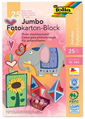 folia Jumbo Fotokartonblock (B)240 x (H)340 mm 300 g/ qm