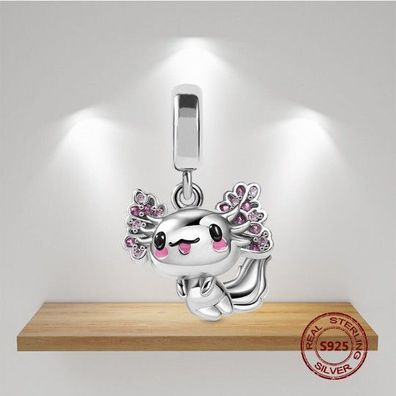 Charms Anhänger Charm kompatibel für Pandora 925 Sterling Silber Axolotl 1